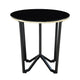 Amyra 3pc Occasional Coffee and End Table Set | Black Glass | Gold BM336355