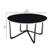 Amyra 3pc Occasional Coffee and End Table Set | Black Glass | Gold BM336355