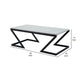 Azzy 3pc Occasional Coffee Table Set | Angled Base | White Faux Stone BM336356
