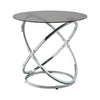 Marlyn 3pc Coffee End Table Set | Black Round Tempered Glass | Chrome BM336359