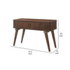Manny Sofa Console Table | 2 Tambour Doors | Walnut Brown 48’’ BM336365