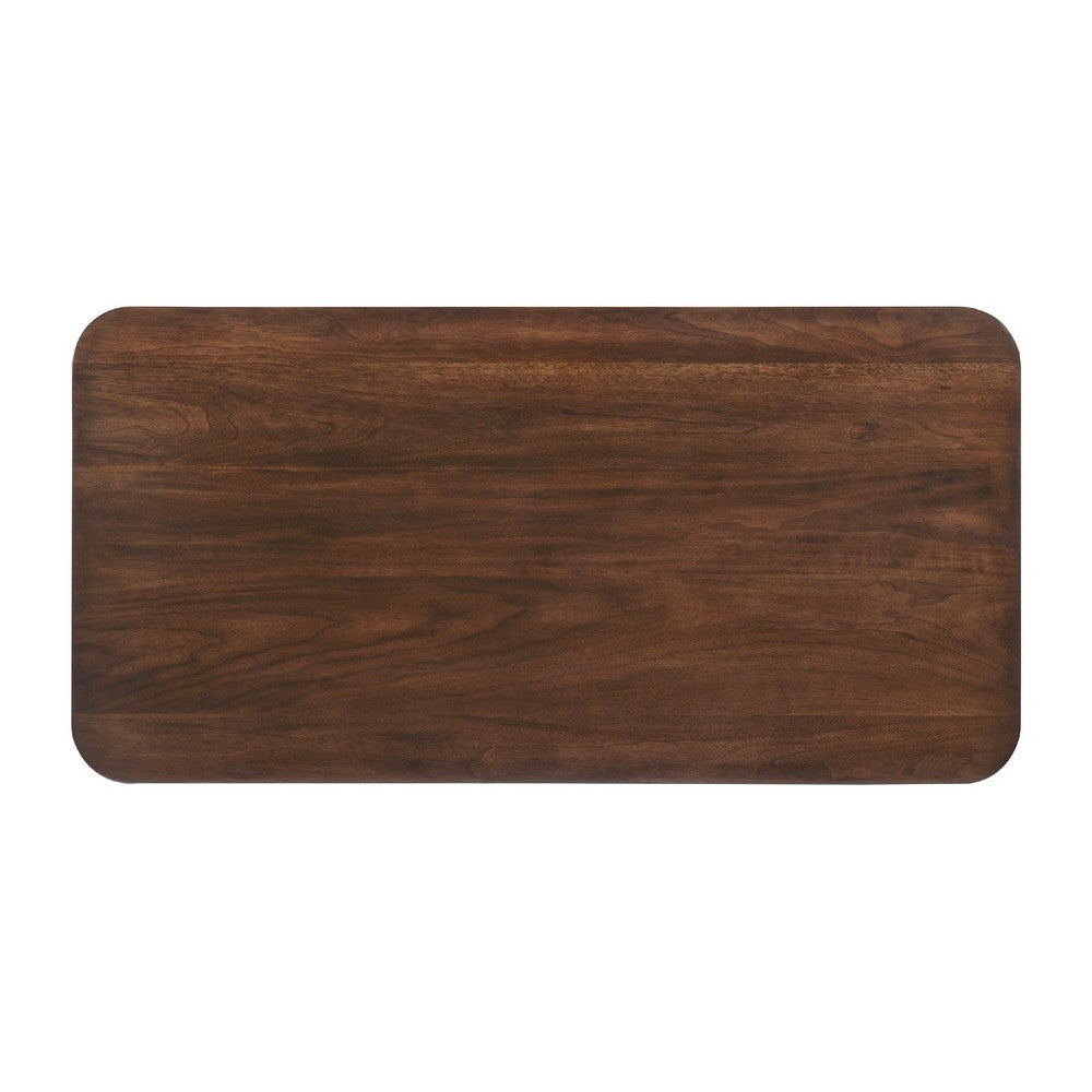 Manny Coffee Table | 2 Tambour Doors | A-Frame Walnut Brown 48’’ BM336366