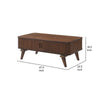 Manny Coffee Table | 2 Tambour Doors | A-Frame Walnut Brown 48’’ BM336366