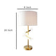 Limy 2pc Table Lamp Set | White Shade | Classic Gold Metal Base | 20’’ BM336395