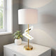 Limy 2pc Table Lamp Set | White Shade | Classic Gold Metal Base | 20"