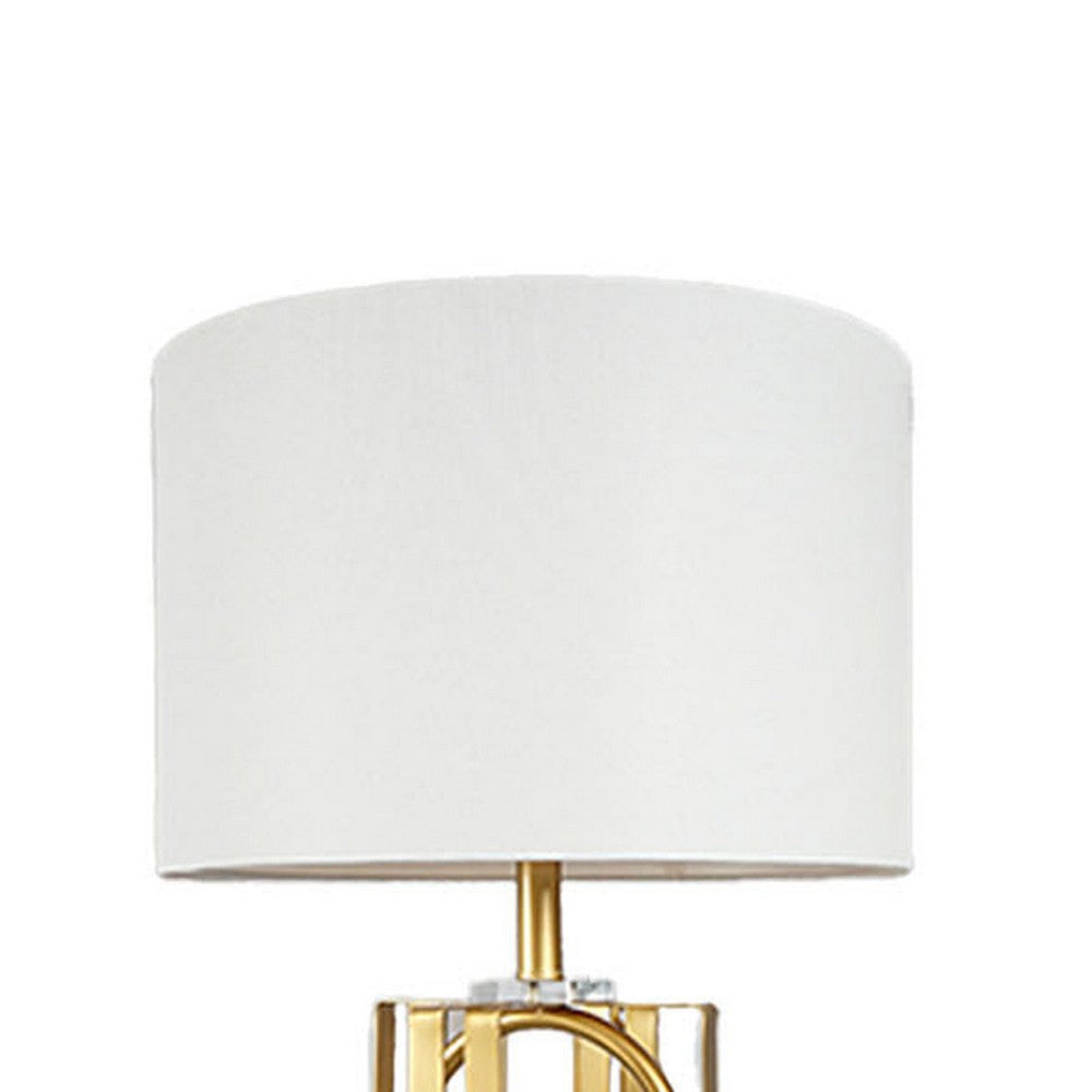 Limy 2pc Table Lamp Set | White Shade | Gold and Chrome Base | 29’’ BM336396
