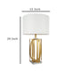 Limy 2pc Table Lamp Set | White Shade | Gold and Chrome Base | 29’’ BM336396