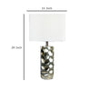Limy 2pc Table Lamp Set | White Shade | Silver Metal Resin Base | 29’’ BM336397