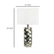 Limy 2pc Table Lamp Set | White Shade | Silver Metal Resin Base | 29’’ BM336397