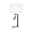 Limy 2pc Table Lamp Set | White Shade | Chrome and Black Frame | 29’’ BM336398