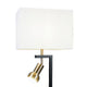 Limy 2pc Table Lamp Set | White Shade | Chrome and Black Frame | 29’’ BM336398