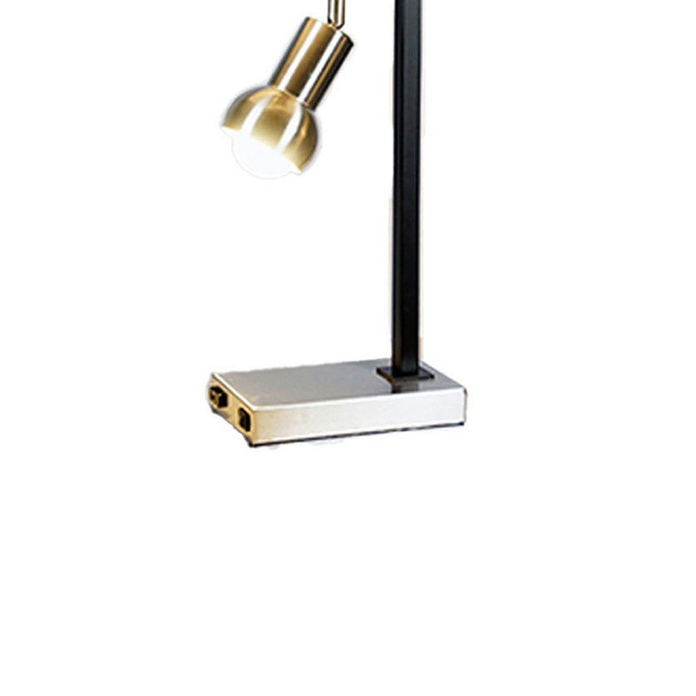 Limy 2pc Table Lamp Set | White Shade | Chrome and Black Frame | 29’’ BM336398