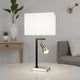 Limy 2pc Table Lamp Set | White Shade | Chrome and Black Frame | 29"