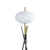 Azy Floor Lamp | Frosted White Shade | Tripod Base | Black Gold | 64’’ BM336399