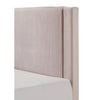 Cery Queen Size Platform Bed | Pink Upholstery | Textured Headboard