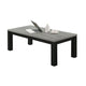 Tex 3pc Coffee and Side End Table Set | Gray Top | Black Wood Legs BM336413