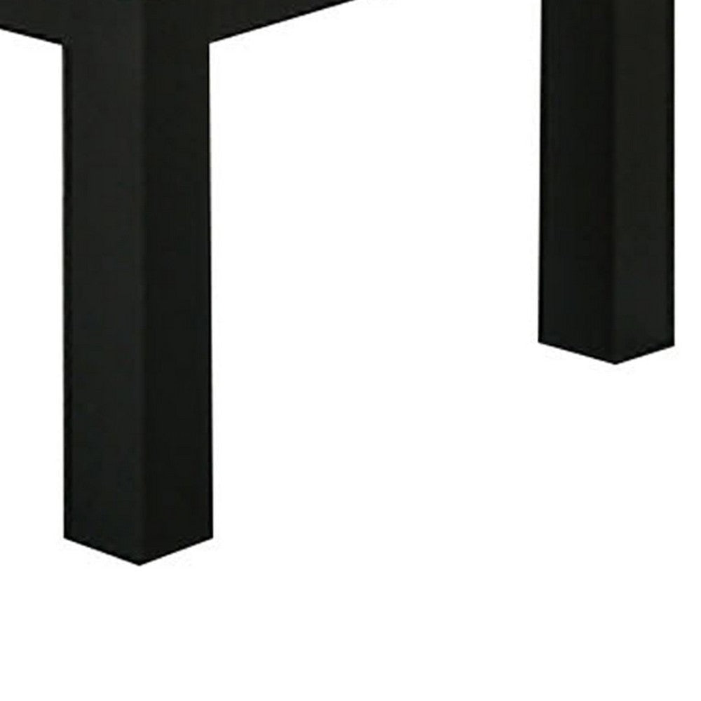 Tex 3pc Coffee and Side End Table Set | Gray Top | Black Wood Legs BM336413