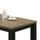 Tex 3pc Coffee and Side End Table Set | Brown Top | Black Wood Legs BM336414