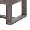 Knic Coffee Table | 48’’ | Gray Rectangular Top | Double Pedestal Base BM336419