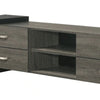 Teny TV Stand Media Cabinet | 70’’ | 4 Drawers | Black Edge | Gray Wood BM336425