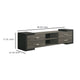 Teny TV Stand Media Cabinet | 70’’ | 4 Drawers | Black Edge | Gray Wood BM336425