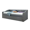 Rely Daybed with Pull Out Trundle | Modern Gray Tufted Upholstery BM336450