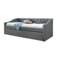 Rely Daybed with Pull Out Trundle | Modern Gray Tufted Upholstery BM336450
