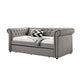 Loe Daybed w Pull Out Trundle | Chesterfield Dove Gray Upholstery