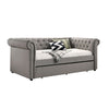 Loe Daybed w Pull Out Trundle | Chesterfield Dove Gray Upholstery