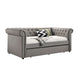 Loe Daybed w Pull Out Trundle | Chesterfield Dove Gray Upholstery