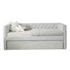 Lem Daybed w Pull Out Trundle | Chesterfield Dove Gray Upholstery