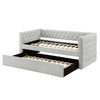 Lem Daybed w Pull Out Trundle | Chesterfield Dove Gray Upholstery