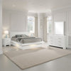 Bela 4 Piece Queen Bedroom Set | LED Lit Bedframe | Snow White Wood