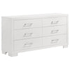 Bela 5 Piece Queen Bedroom Set | LED Lit Bedframe | Snow White Wood