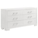 Bela 5 Piece Queen Bedroom Set | LED Lit Bedframe | Snow White Wood