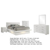 Bela 5 Piece Queen Bedroom Set | LED Lit Bedframe | Snow White Wood