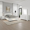 Bela 5 Piece Queen Bedroom Set | LED Lit Bedframe | Snow White Wood