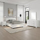 Bela 5 Piece Queen Bedroom Set | LED Lit Bedframe | Snow White Wood