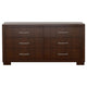 Bela 4 Piece Queen Bedroom Set | LED Underlight | Dark Brown Wood