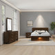 Bela 4 Piece Queen Bedroom Set | LED Underlight | Dark Brown Wood