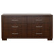 Bela 5 Piece Queen Bedroom Set | LED Underlight | Dark Brown Wood