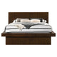 Bela 5 Piece Wall Panel Queen Bedroom Set | LED Underlight Dark Brown