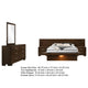 Bela 5 Piece Wall Panel Queen Bedroom Set | LED Underlight Dark Brown