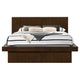 Bela 6 Piece Wall Panel Queen Bedroom Set | LED Underlight Dark Brown