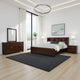 Bela 4 Piece Queen Bedroom Set | Bookcase Headboard | Dark Brown Wood