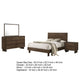 Genu 4pc Queen Size Bedroom Set | Modern Warm Brown Rubberwood