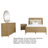 Fij 4pc Queen Bedroom Set w Round Dresser Mirror | Sand Brown | Rattan