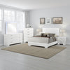 Sok 5pc Queen Bedroom Set | Blue LED Lights | Chrome Metal | White