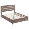 Sili 4pc Queen Storage Bedroom Set | Oak Brown and Dark Bronze