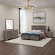 Sili 4pc Queen Storage Bedroom Set | Oak Brown and Dark Bronze